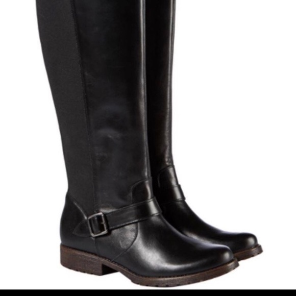 Kenneth Cole New York Black Leather Riding Boot - Picture 3 of 16